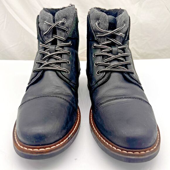 BUCKLE OUTPOST MAKERS BLACK LEATHER EVERET BOOTS SIZE 10.5 main image 10